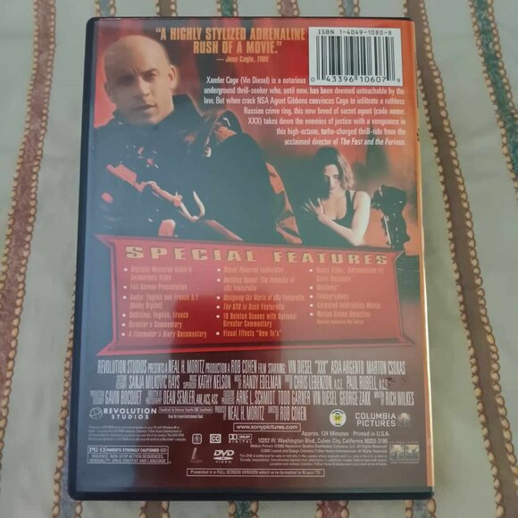 XXX - Vin Diesel - 2002 DVD - Rated PG-13 - Picture 3 of 3